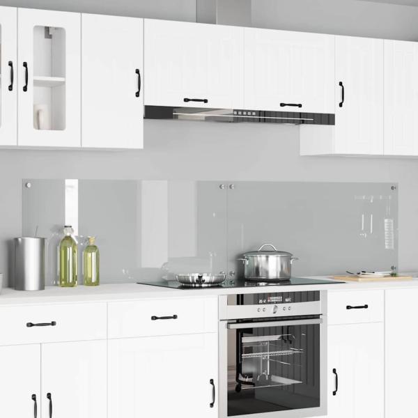 ARDEBO.de - Küchenrückwand 2 pcs Transparent 110 x 50 cm Gehärtetes Glas