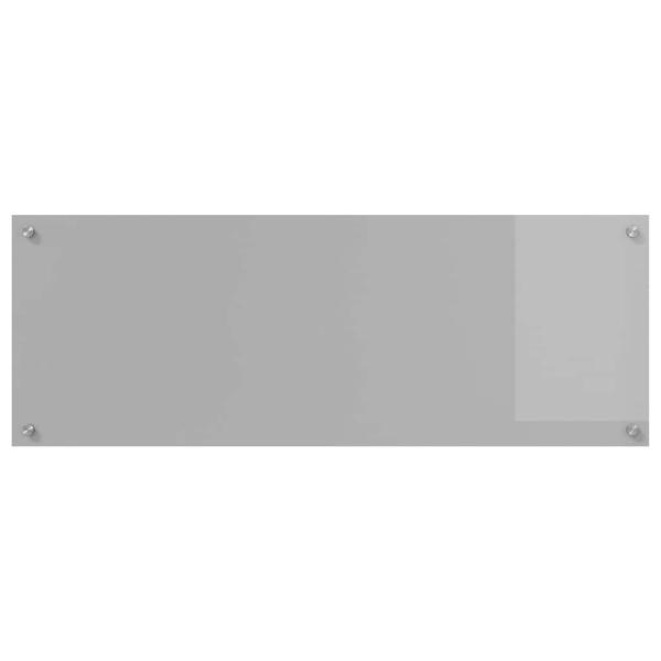 Küchenrückwand 2 pcs Hellgrau 110 x 40 cm Gehärtetes Glas