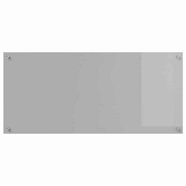 Küchenrückwand 2 pcs Hellgrau 110 x 50 cm Gehärtetes Glas