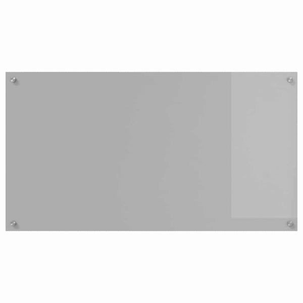 Küchenrückwand 2 pcs Hellgrau 110 x 60 cm Gehärtetes Glas