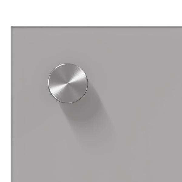 Küchenrückwand 2 pcs Hellgrau 110 x 60 cm Gehärtetes Glas