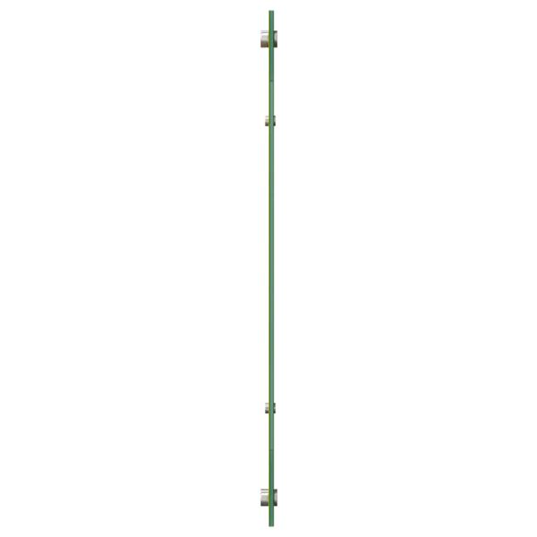 Küchenrückwand 2 pcs Gelb 110 x 60 cm Gehärtetes Glas