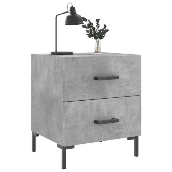 Nachttisch Betongrau 40x35x47,5 cm Holzwerkstoff