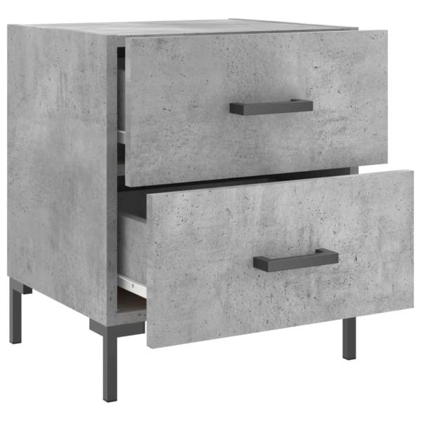 Nachttisch Betongrau 40x35x47,5 cm Holzwerkstoff