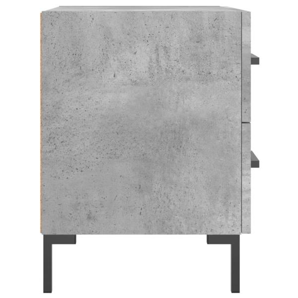Nachttisch Betongrau 40x35x47,5 cm Holzwerkstoff