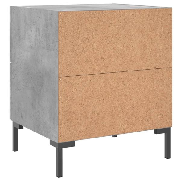 Nachttisch Betongrau 40x35x47,5 cm Holzwerkstoff