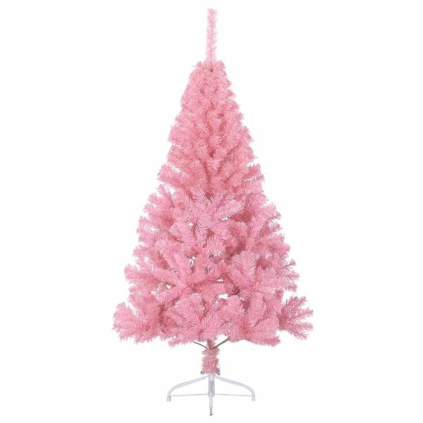 Künstlicher vorbeleuchteter Weihnachtsbaum Rosa 180 cm PVC