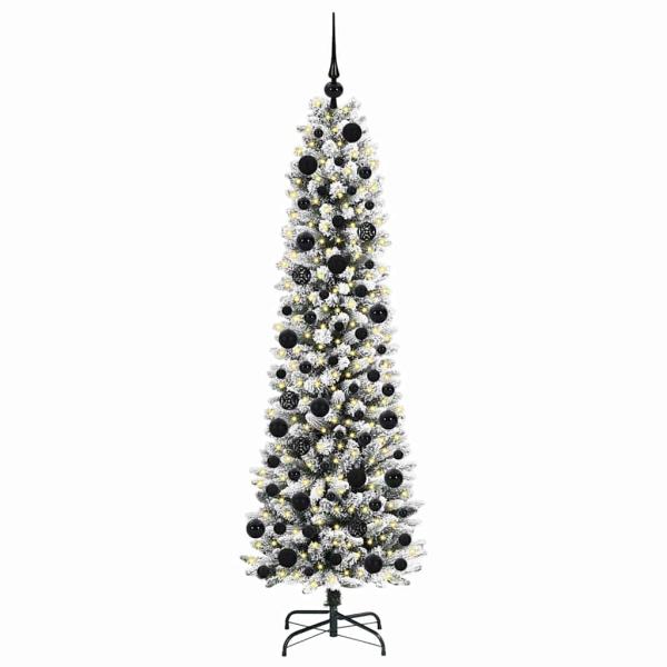 Künstlicher Weihnachtsbaum mit 300 LEDs Grün und Weiß 180 cm