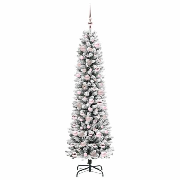 Künstlicher Weihnachtsbaum mit 300 LEDs Grün und Weiß 180 cm