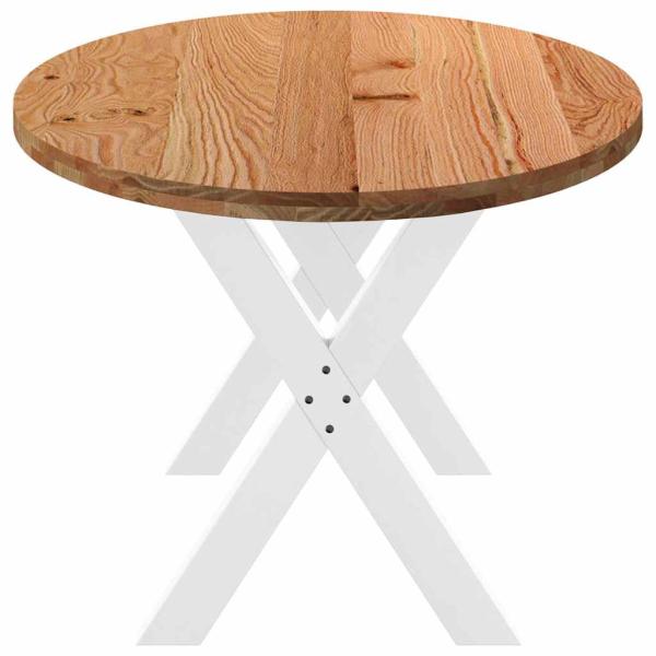 Esstisch Hellbraun 200x100x74 cm Massivholz Eiche Oval