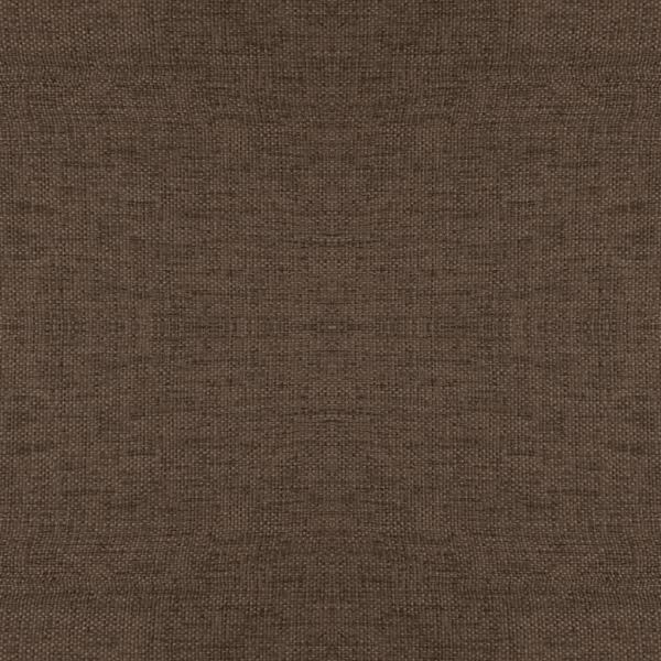 Hocker mit Holzbeinen Braun Stoff