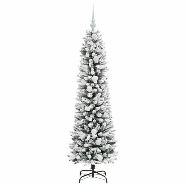 Künstlicher Weihnachtsbaum mit 150 LEDs Grün und Weiß 150 cm