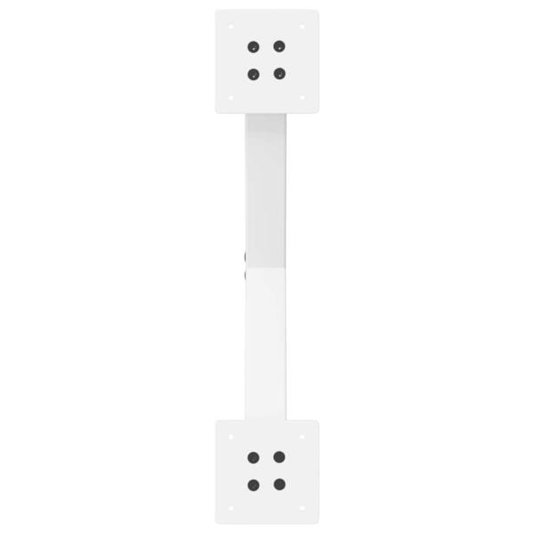 Esstischbeine X-Form 2 Stk. Weiß 57x(72-73) cm Stahl