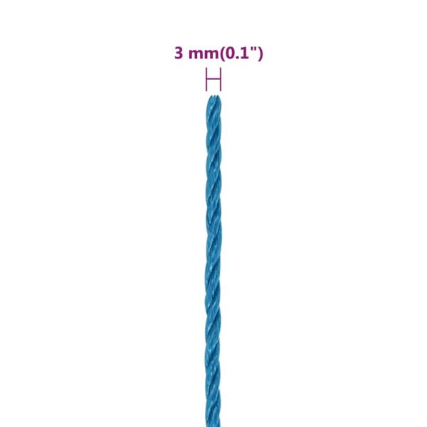 Arbeitsseil Blau 3 mm 100 m Polypropylen