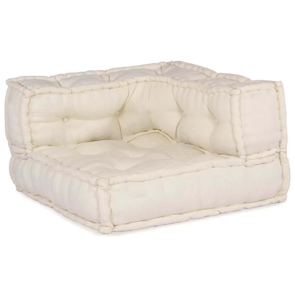 Modulares Sofa 4 pcs Creme 70 x 70 x 56 cm Stoff