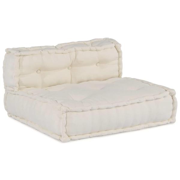 Modulare Sofagarnitur Stoff Creme 210 x 140 x 56 cm