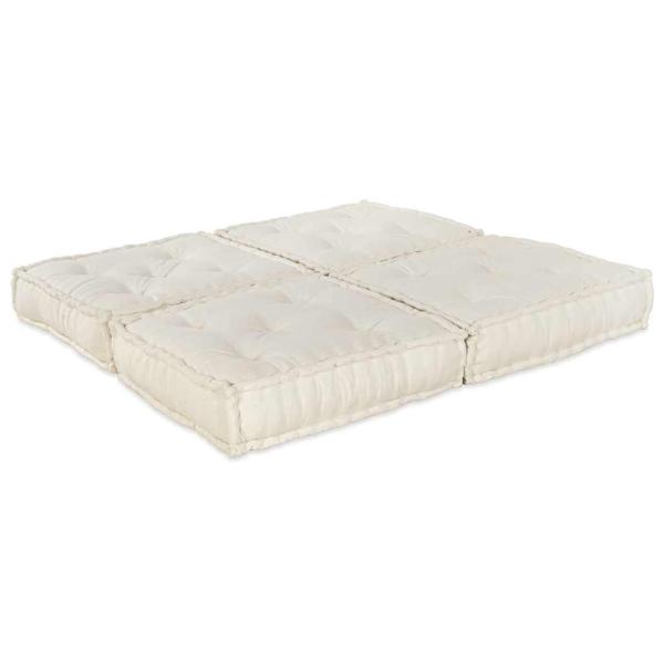 Modulares Sofa 2 pcs Creme 70 x 70 x 36 cm Stoff