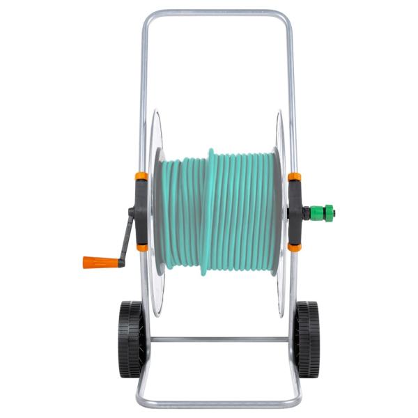 Schlauchwagen für 110 m 1/2" oder 80 m 3/4" Schlauch Stahl
