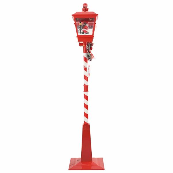 Weihnachtsstraßenlampe mit 2 Laternen Rot 80 x 40,5 x 188 cm
