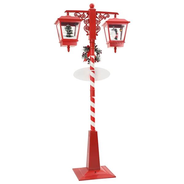 Weihnachtsstraßenlampe mit 2 Laternen Rot 80 x 40,5 x 188 cm