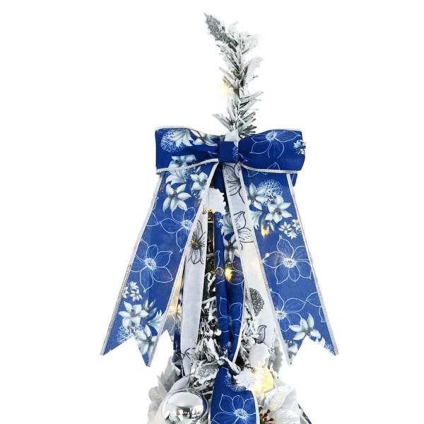 Künstlicher Weihnachtsbaum mit 150 LEDs Grün 180 cm PVC