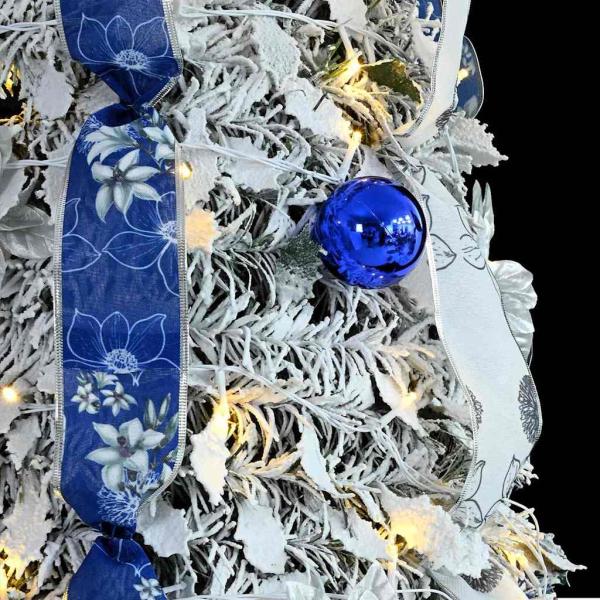 Künstlicher Weihnachtsbaum mit 150 LEDs Grün 180 cm PVC