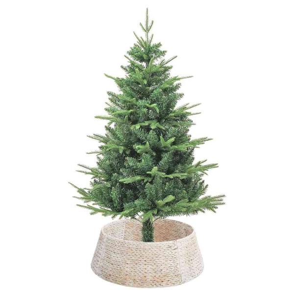 Weihnachtsbaumkragen Weiß 75 x 75 x 25 cm Wasserhyazinthe
