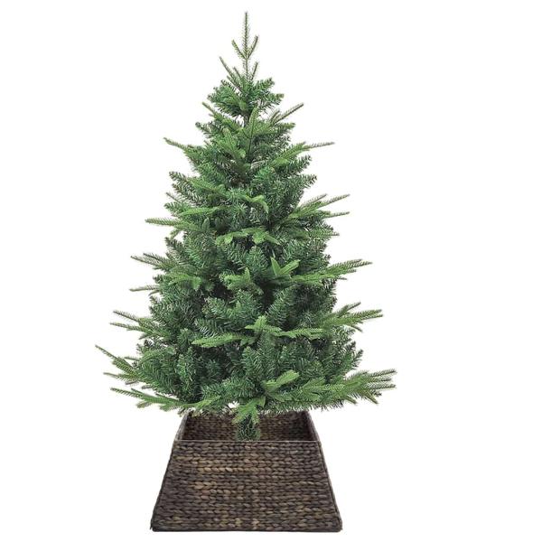 Weihnachtsbaumkragen Schwarz 70 x 70 x 28 cm Wasserhyazinthe