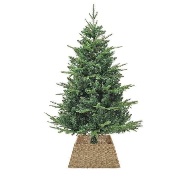 Weihnachtsbaumkragen Braun 60 x 60 x 28 cm das Seegras