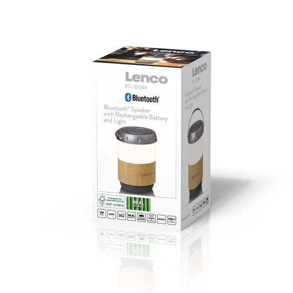 Laterne mit integriertem Bluetooth®-Lautsprecher Bamboo