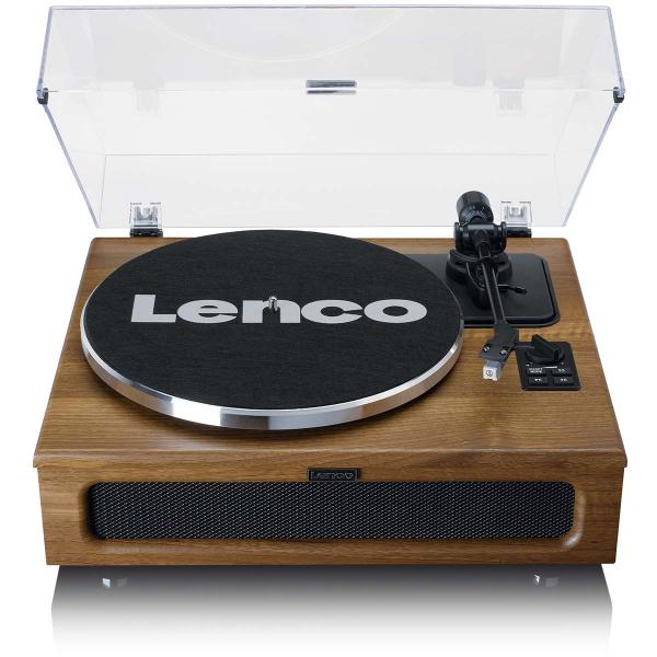 Plattenspieler mit 4 eingebauten Lautsprechern und Bluetooth-Empfang Wood