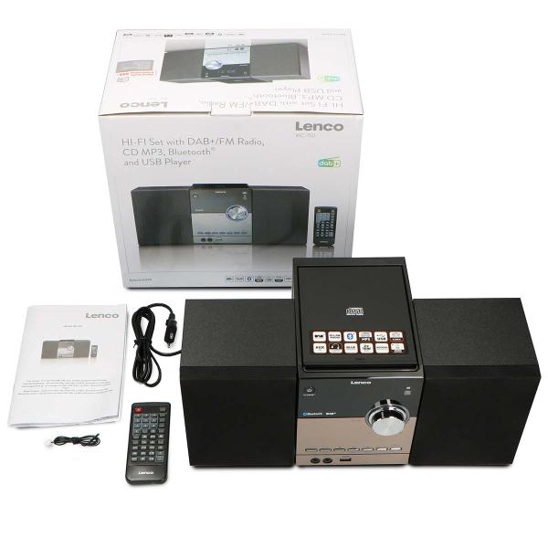 Micro-Set mit DAB+/FM/CD/Bluetooth® & USB-Player - Schwarz
