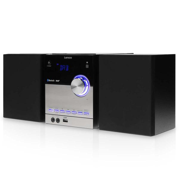 Micro-Set mit DAB+/FM/CD/Bluetooth® & USB-Player - Schwarz