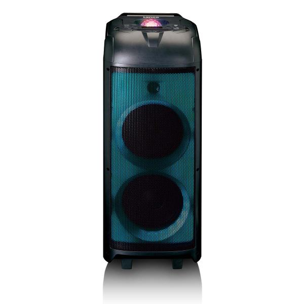 PA mit voller LED-Frontbeleuchtung und Discokugel