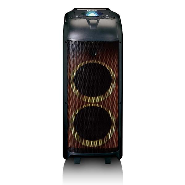 PA mit voller LED-Frontbeleuchtung und Discokugel