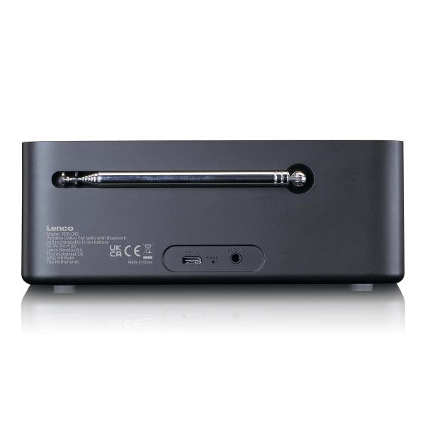 DAB/FM mit 2,4"-Farbdisplay Bluetooth®-Akku Schwarz