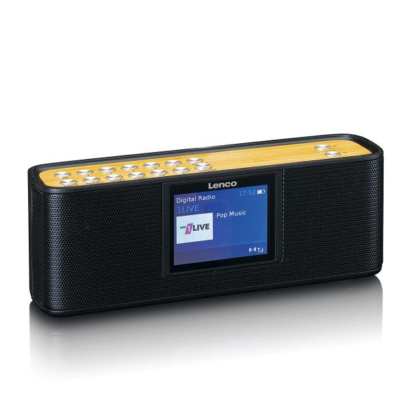 DAB/FM mit 2,4"-Farbdisplay Bluetooth®-Akku Schwarz