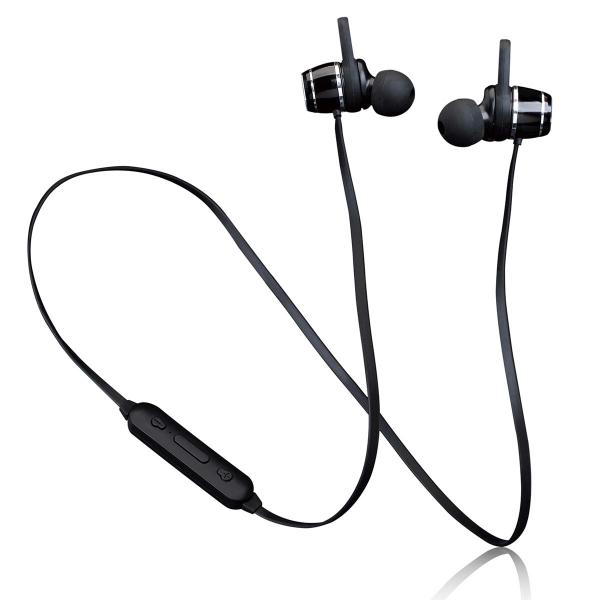 ARDEBO.de - IPX4 BT magnetic earphones black