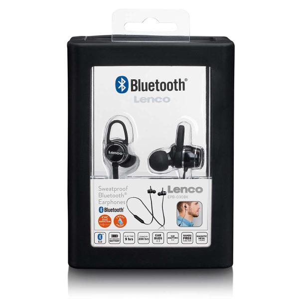 IPX4 BT magnetic earphones black