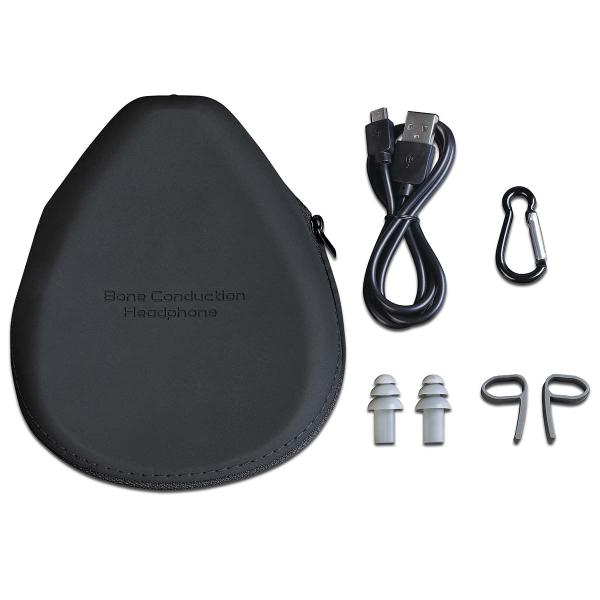 Bone Conduction Bluetooth-Kopfhörer Schwarz