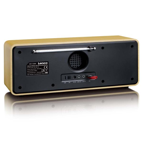 Internetradio WIFI FM Bluetooth® USB Holz