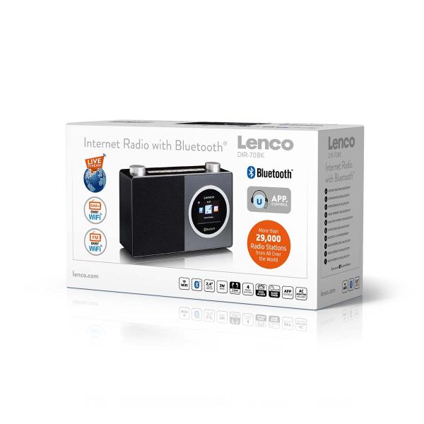 Internetradio mit Farbdisplay und Bluetooth® Schwarz