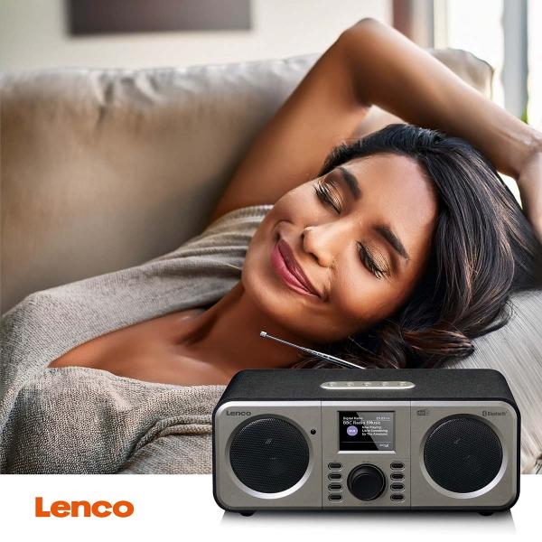 Stereo DAB+ FM Radio mit Bluetooth® Schwarz