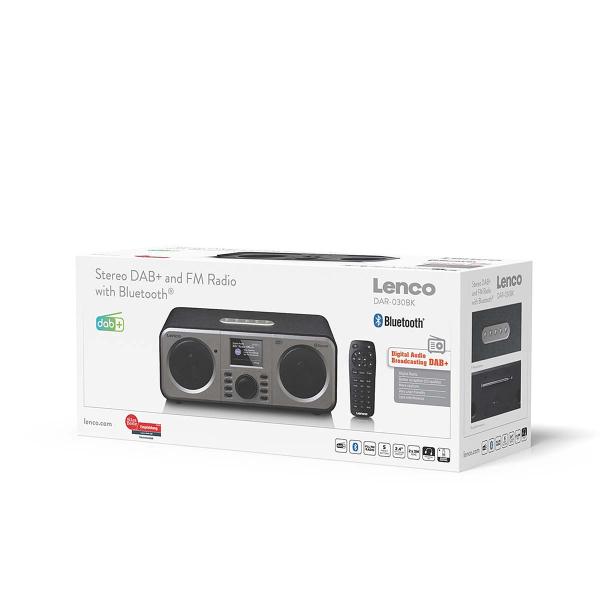 Stereo DAB+ FM Radio mit Bluetooth® Schwarz