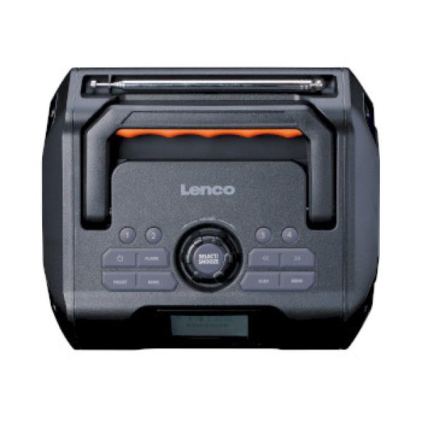 Leistungsstarkes tragbares DAB+/FM-Radio für den Außenbereich mit Bluetooth® IPX5 wasserdicht Grau