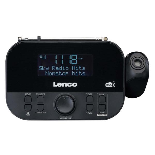 DAB+, FM Radiowecker mit Projektion