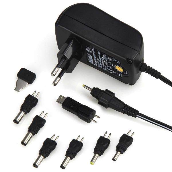 Universal-Öko-Netzadapter 1500 mA schwarz
