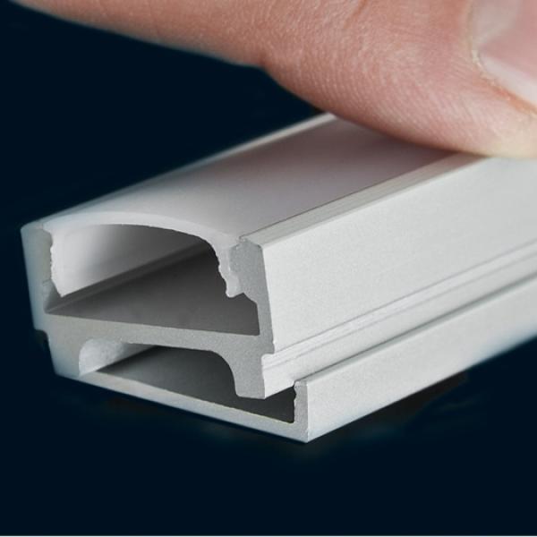 RUTEC Profi-Alu-Profil 12mm, 2m Aluminium eloxiert