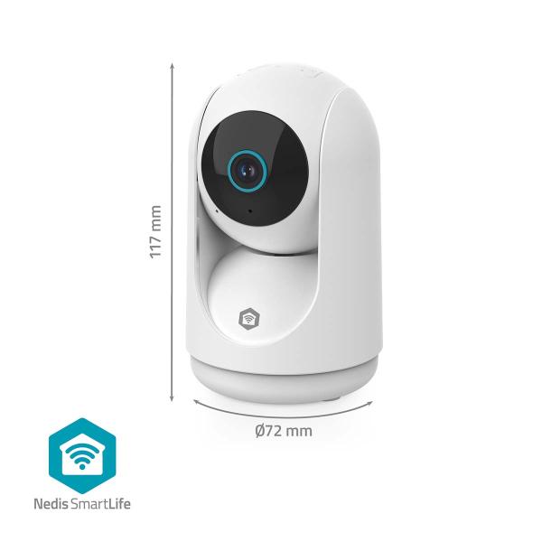 SmartLife Innenkamera | 3MP Full HD 1296p | Pan tilt | Cloud Storage (optional) / microSD (not enthalten) / Onvif | mit Bewegungssensor | Nachtsicht | Weiss