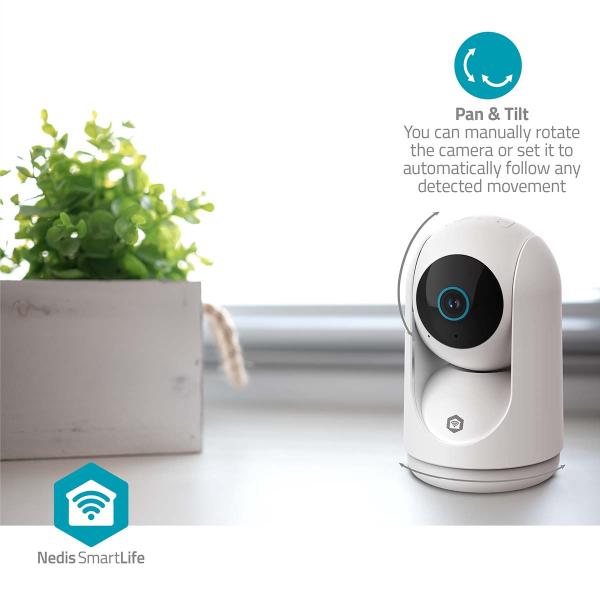 SmartLife Innenkamera | 3MP Full HD 1296p | Pan tilt | Cloud Storage (optional) / microSD (not enthalten) / Onvif | mit Bewegungssensor | Nachtsicht | Weiss
